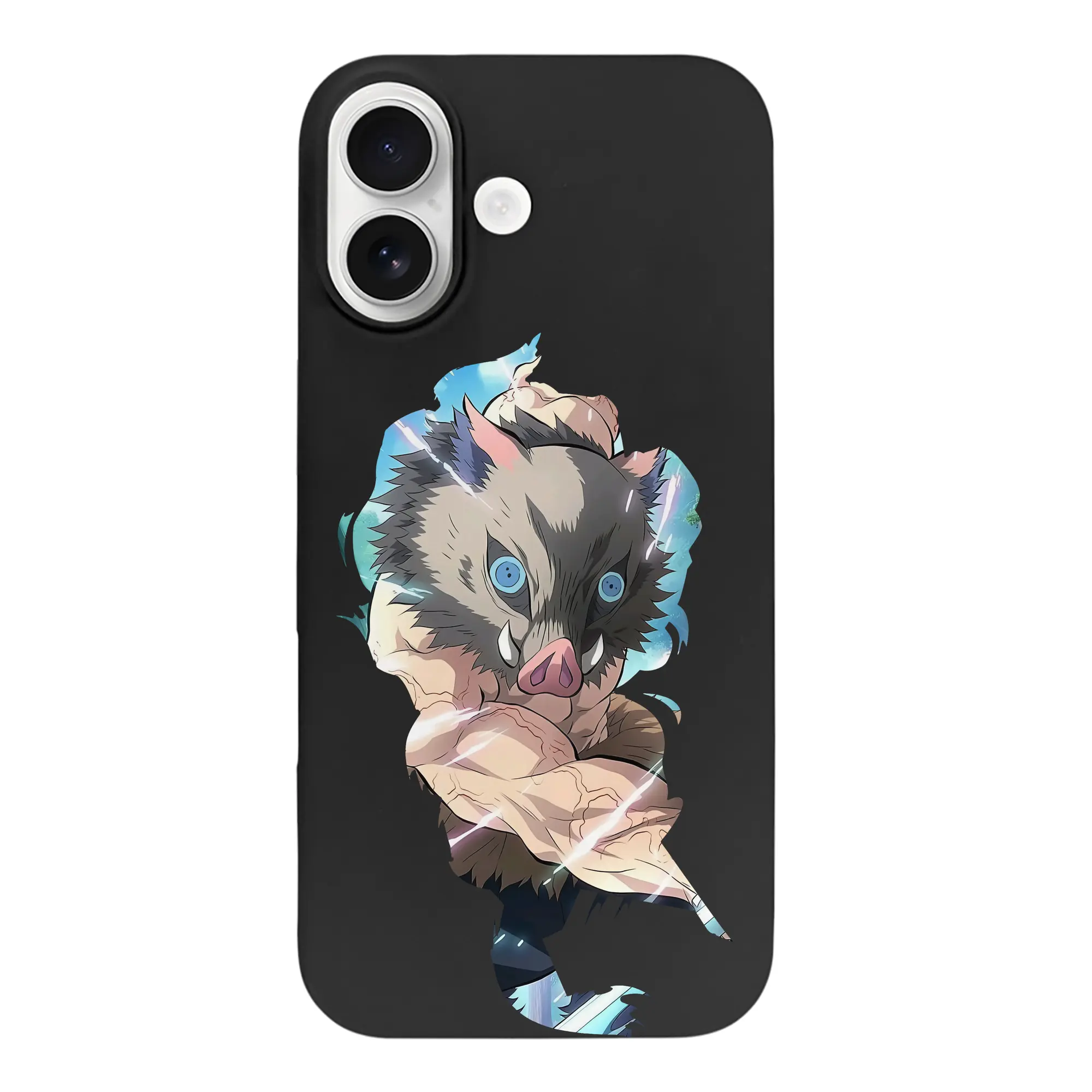 鬼滅の刃 グッズ,嘴平 伊之助 - iPhone 17 シリーズ シリコンケース 薄型 耐衝撃 指紋防止 ソフトタッチカバー 精密フィット 傷防止 保護ケース iPhone 17/17 Air/17 Pro/17 Pro Max 対応